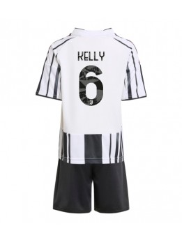 Juventus Lloyd Kelly #6 Replika Hemmakläder Barn 2025-26 Kortärmad (+ byxor)